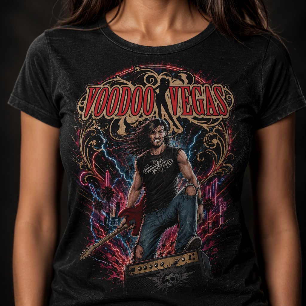 Voodoo Vegas Jimmy Silver 2026 Tee - Womens