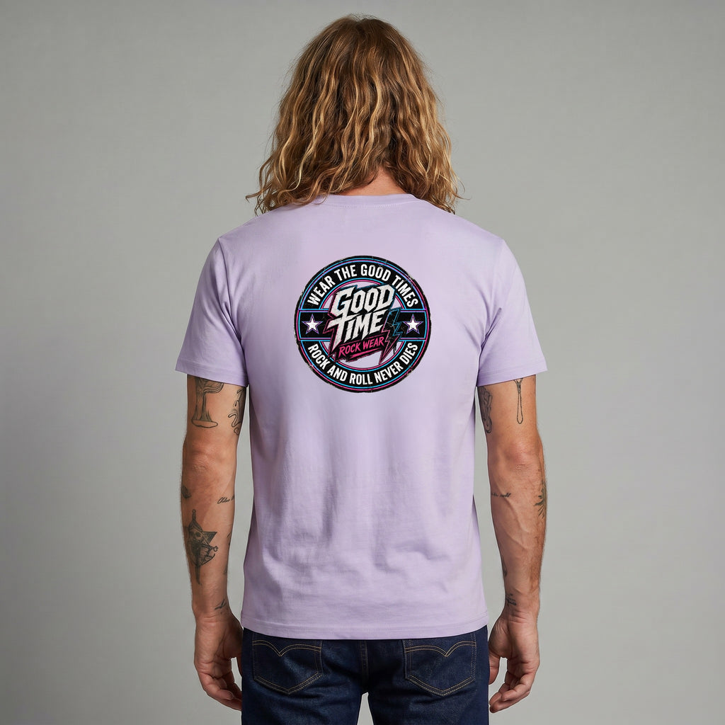 Good Time Rock Wear Badge Tee Unisex – Lavender