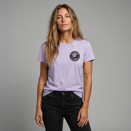 Good Time Rock Wear Badge Tee Unisex – Lavender