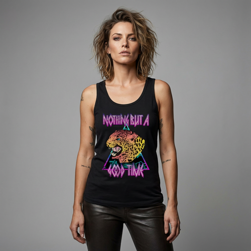 Nothing But a Good Time Leppard Print Tank Top – Women's